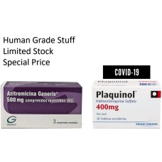 Hidroxicloroquina 10 Tabs 400 mg And Azitromicin 500 mg 3 Tabs